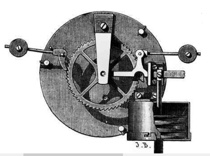 hlavní hodiny pneumatického systému.