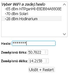Astro2 nastavovací web
