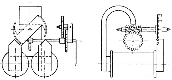 Schma strojku s otočnou kotvou