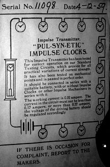 zapojení podružných hodin