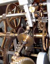 Remontoire stroje Elektročas z roku 1959 - pohled zhora.