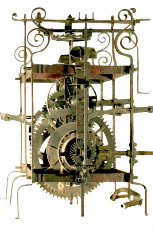 Turmuhr Nickelsdorf Bgld., Anfang 18.Jh.;Sammlung Dr. Julius Brachetka